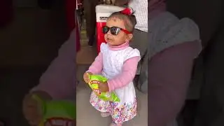 Funny baby Tooktook aise pose deke chips packet open 🤓🍟 | crazy reaction for chips #shorts