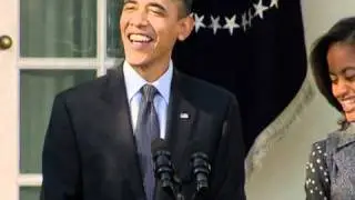 Obama glad to spare turkey from a 'shellacking'