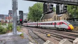 LNER Azuma Class 800 (800204) departing Lincoln Central