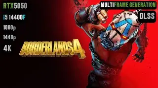 RTX 5050 Borderlands 4 FPS TEST | Borderlands 4 RTX 5050 & i5 14400F Benchmark 1080p/1440p/4K