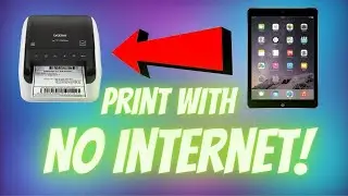 Brother Wireless Direct Connect QL1110NWB Printing Wirelessly Without A Network or Internet on iPad