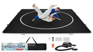 VEVOR 13x13 ft Wrestling Mat Inflatable Martial Arts Thick Mat for Home