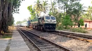Konkan Railway Speed Queen Jan Shatabdi Superfast: 12051Passing Through Suravali Station