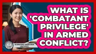 What Is 'combatant Privilege' In Armed Conflict? - International Humanitarian Law Experts