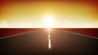 Template Video Background Full  Video Road Travel Background In The Sunset Loop