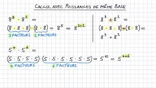Calcul avec puissances de même base