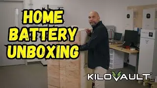 Unboxing a large new home battery called KiloVault HAB-XL