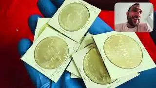 Огромная пятничная распаковка! Множество серебряных долларов!