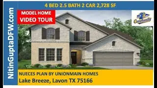 Nueces Plan By UnionMain Homes in Lavon, TX | Community ISD Homes For Sale in Lavon, TX Video Tour