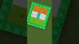 Indian Flag sand art in Minecraft #minecraftshorts #India