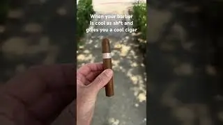 When your barber loves cigars #cigars #cigarsociety #cigarstyle #cigarnation