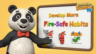 Interactive Safety Knowing 911 & Escape Routes! 🏠 Fire Drill for Toddlers! Amazing Sumo TV