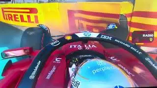 [F1] Onboard Lewis Hamilton crash at FP3 ABU DHABI GP🇦🇪 2025