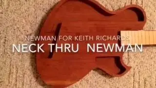Newman Guitars Ted Newman Jones carved neck thru for Keith Richards