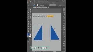 How to Split Shapes | Illustrator CC Tutorial #shorts