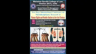 Two Days International Conference on Human Rights and Gender Justice in the 21st Century