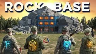 We Built a COZY ARMORED ROCK BASE in Rust (Ft. Blooprint, Frost & Kira)