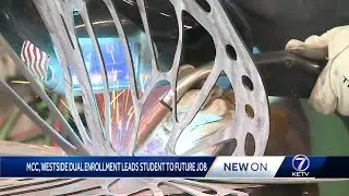 Student graduates, nearly finished with welding associate due to dual enrollment program