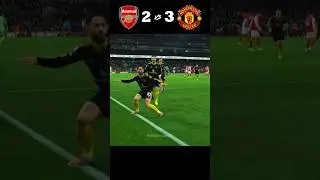 Exciting match, Arsenal and Manchester United😱#football #arsenal #shorts #manutd #footballhighlights