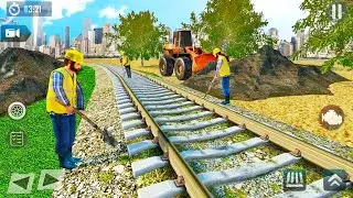 Train Station Construction Simulator Game - Railway Builder Operator - Android Gameplay