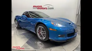 2008 Corvette Z06 Jetstream Blue with Chrome wheels 6 speed with 49k kms!