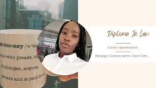 Career opportunities with Diploma in law | 2024 graduate |Podcast | Law Forever ⚖️