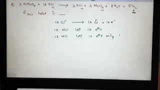 Equivalent mass of HCl in reaction with KMnO4