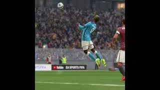 Osimhen scores a beautiful header over the keeper's hands #fifa22 #napoli #torino #stadia