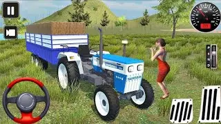 Real Tractor Games 2025 - Indian Farming Cargo Tractor Offroad Driving - Android Gameplay