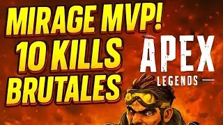 &iexcl;Mirage Imparable 10kills ☠️💀y MVP🏆en Apex Legends!🔥🔥