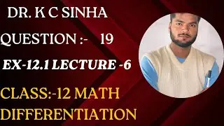 differentiation class 12th exercise 12.1 question number 19 DC class 12th math #math  #study #study
