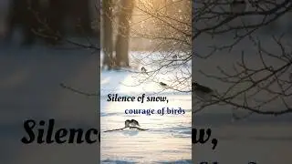 Snowy Morning❄️Birds|Trees in Winter Silence #WinterMorning #SnowyDay #NatureAesthetic #shortsviral
