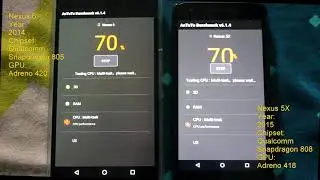 Nexus 6 vs Nexus 5X AnTuTu Benchmark