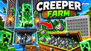 Creeper Farm | 1800/hr | Gunpowder Farm   | Minecraft 1.20+