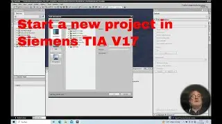 start a new Project Siemens TIA V17 with an S7-1200 CPU adding a cpu  to the project  #1