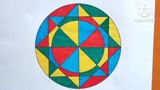 Bhat Chitra💓&hearts;️ | Bhat Chitra Drawing In Circle | Easy Bhat Chitra