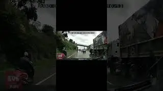 Traffic Block on Nice Road Due to Rain