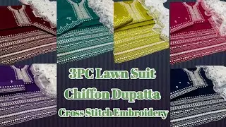 Elegance Redefined | Summer 2025 Lawn Collection with 9mm Cross Stitch Magic @InlineInfusion