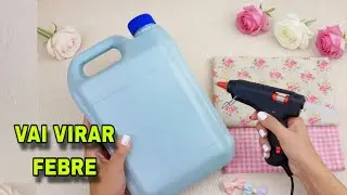 IDEIA CRIATIVA COM GAL&Atilde;O DE CLORO E TECIDO FA&Ccedil;A VOC&Ecirc; MESMO  #viral #compartilhe #diy