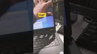 Half Laptop Screen Problem#macnitesh#keyboardtricks#laptop#screen