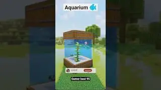 Build a aquarium 🐟 #minecraft #short #minecrafttutorial
