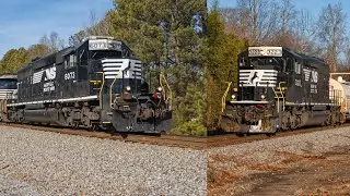 Two SD40-2 Leaders on the NS Georgia division