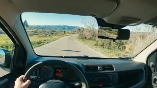Avventura in FIAT PANDA in una Bella Giornata di SOLE nelle MARCHE  |  4K POV