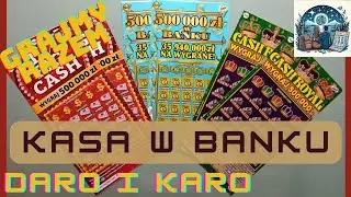 Daro i Karo zdrapkują 💑. Kasa w banku. Miksik poranny 🍀🤑🥳. ODC #77 #lotto #zdrapki #scratch