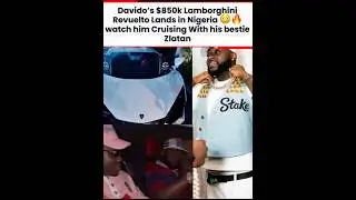 Davido Steps Out in $850k Lamborghini Revuelto with his bestie Zlatan &mdash; Soft Life on Pro Max 😳&rdquo;
