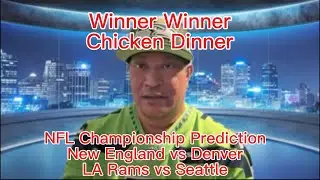 NFL Championship Predictions. New England vs Denver & Los Angeles  vs Seattle 🏈🏈🏈