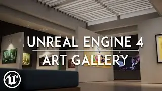Unreal Engine 4 - ArchViz - Portfolio Art Gallery - Ray Tracing