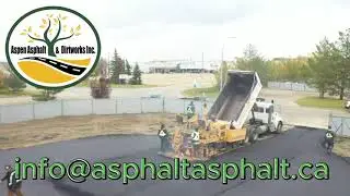 Commercial Paving @aspenasphalt #edmonton #paving #asphalt #asphaltlife #asphaltpaving