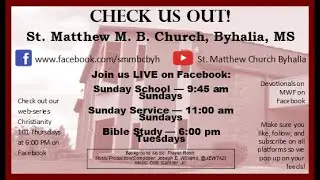 TITLE:      Sunday Service 12/28/25: &ldquo;Dont look back,Dont go back&rdquo; St. Matthew Church Byhalia, MS