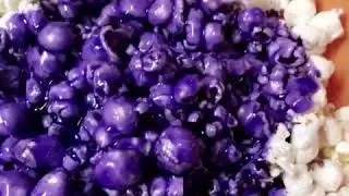 Candied coated popcorn